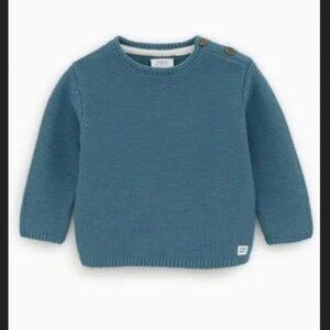 ZARA Basic Garter Stitch Sweater - Size 3-4T